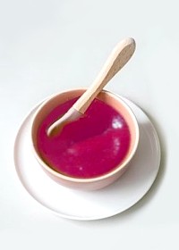 compote pommes et cerises, miel et tilleul