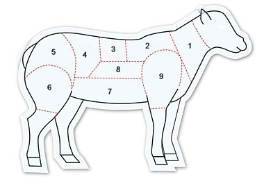 l'agneau : découpe