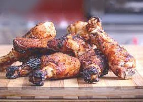 pilons de poulet au pesto rouge