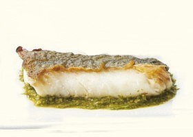 filets de cabillaud au pesto de citronnelle