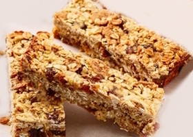 barres tendres à l'avoine et à la pomme