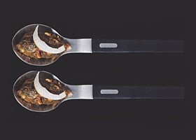 cuillères fondue de courgettes parmesan