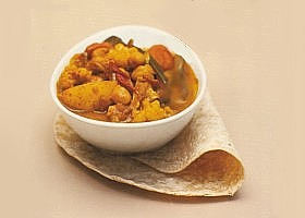 curry de légumes et pois chiches