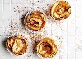 feuilletés aux pommes en forme de rose
