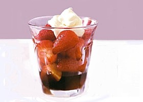 fraises au vinaigre balsamique