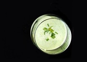 gaspacho de concombre et poivron vert