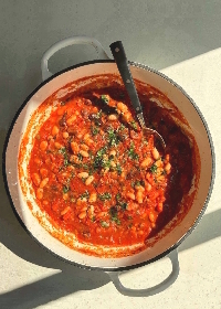 haricots blancs à la puttanesca