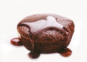 moelleux au chocolat, coulis café