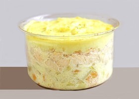 Parmentier de saumon aux petits légumes