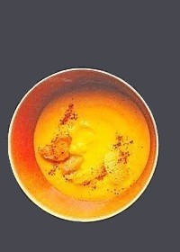 potage de carottes au curcuma et à l'orange
