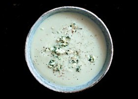 potage de chou-fleur au bleu