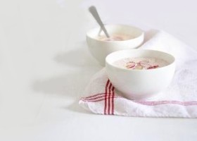 soupe de radis roses