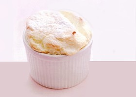 soufflé à la compote de fruits rouges