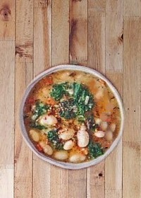 soupe de gros haricots blancs à la sauge