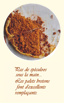 tarte façon cheesecake à la pomme, crumble de spéculoos