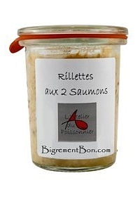 terrine de rillettes aux 2 saumons