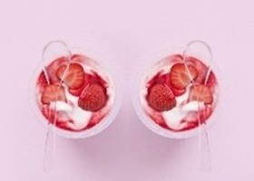 yaourt aux fraises