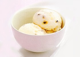yaourt glacé aux fruits de la passion