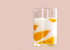 yaourt à la mangue et au fruit de la passion