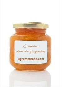 compote d'abricots au gingembre