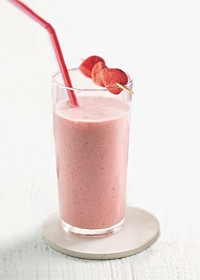 milk-shake aux fraises et fraises tagada