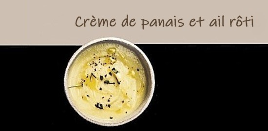 crème de panais et ail rôti