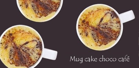 mug cake choco café