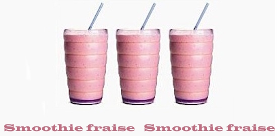 smoothie fraise