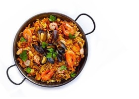 la paella. A la carte